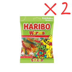 Haribo Worms 2.82 oz (80 g) Pack x 2 pcs -Big Size