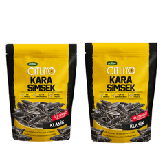 Peyman KARA SIMSEK Citliyo Black Sunflower Seeds Salted 10 oz (284g) x 2 pcs - Double Roasted- Gluten Free