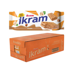 Ulker Ikram Hazelnut Cream Biscuits 2.96 oz (84 g) X 24 pcs