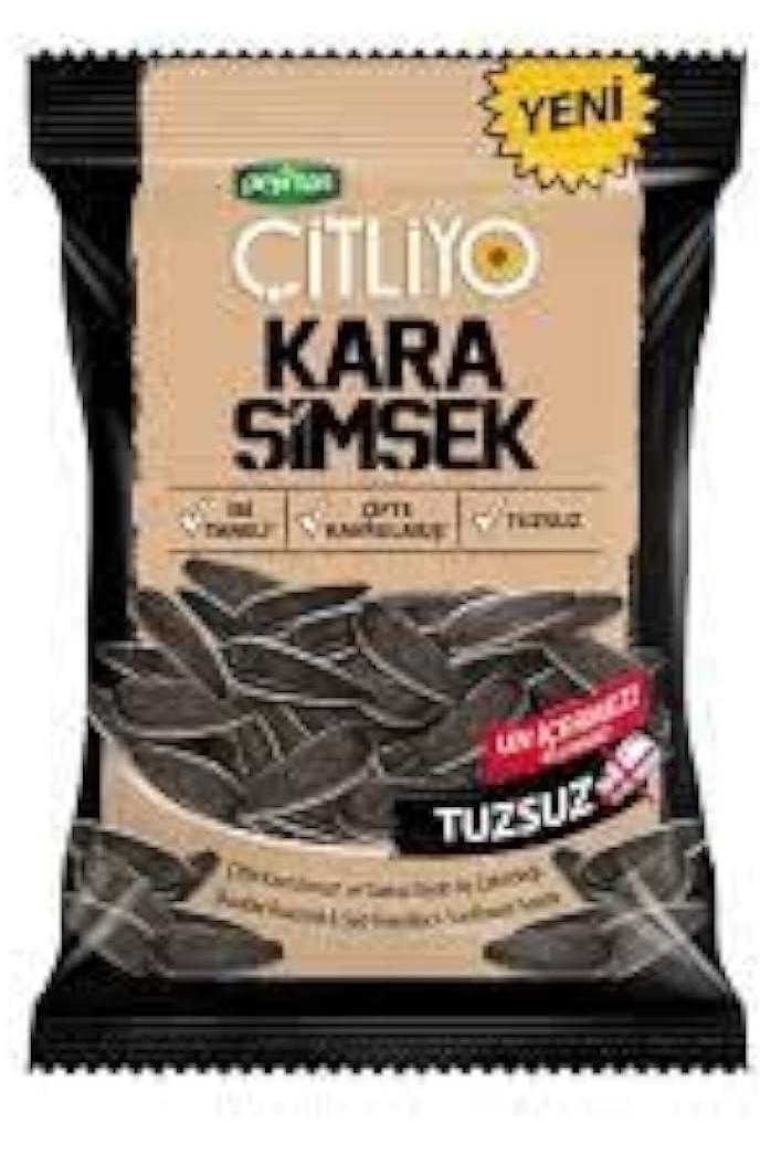 Peyman KARA SIMSEK Citliyo Black Sunflower Seeds Unsalted 284gr - TULUMBA
