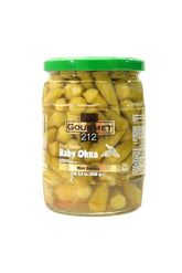 Gourmet212 Baby Okra 1lb 2.7 Ounces | Mediterranean Flavor, Nutritious Food, with Seasoning, Kosher Certified (Star - K), Halal Certified - TULUMBA