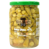 Gourmet212 Baby Okra 1lb 2.7 Ounces | Mediterranean Flavor, Nutritious Food, with Seasoning, Kosher Certified (Star - K), Halal Certified - TULUMBA
