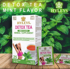 HYLEYS WELLNESS TEA DETOX & MINT 1.32oz X 25pc