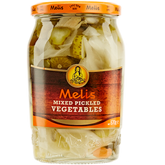 MELIS Mixed Pickled Vegetables Kosher-Gluten Free-Lactose Free-Vegetarian