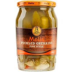 MELIS PICKLED CUBUK CUCUMBERS (GHERKINS) FINE STYLE 720ML
