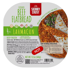 Lahmacun Skinny Crust G. Beef Flatbread Spicy (Hot) – 4 pcs
