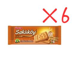 Ulker Saklikoy Milk & Oat Sandwich Biscuits 3.53 oz (100 g) x 6