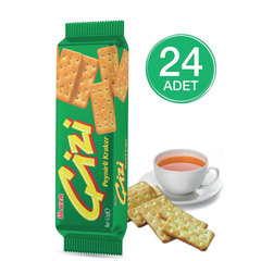 Ulker Cizi Plain Crackers 2.47 oz (70 g) x 24 pcs