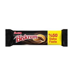 Ulker Biskrem Cookies with Cocoa Cream Fiiling Large Roll 5.29 oz