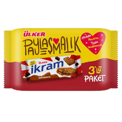 Ulker Ikram Chocolate Cream Biscuits 3ct x 2.96 oz ( 84g)