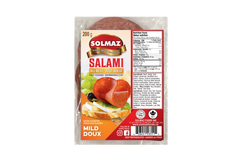 SOLMAZ SLICED BEEF SALAMI MILD (HALAL) 8 OZ (227GR)