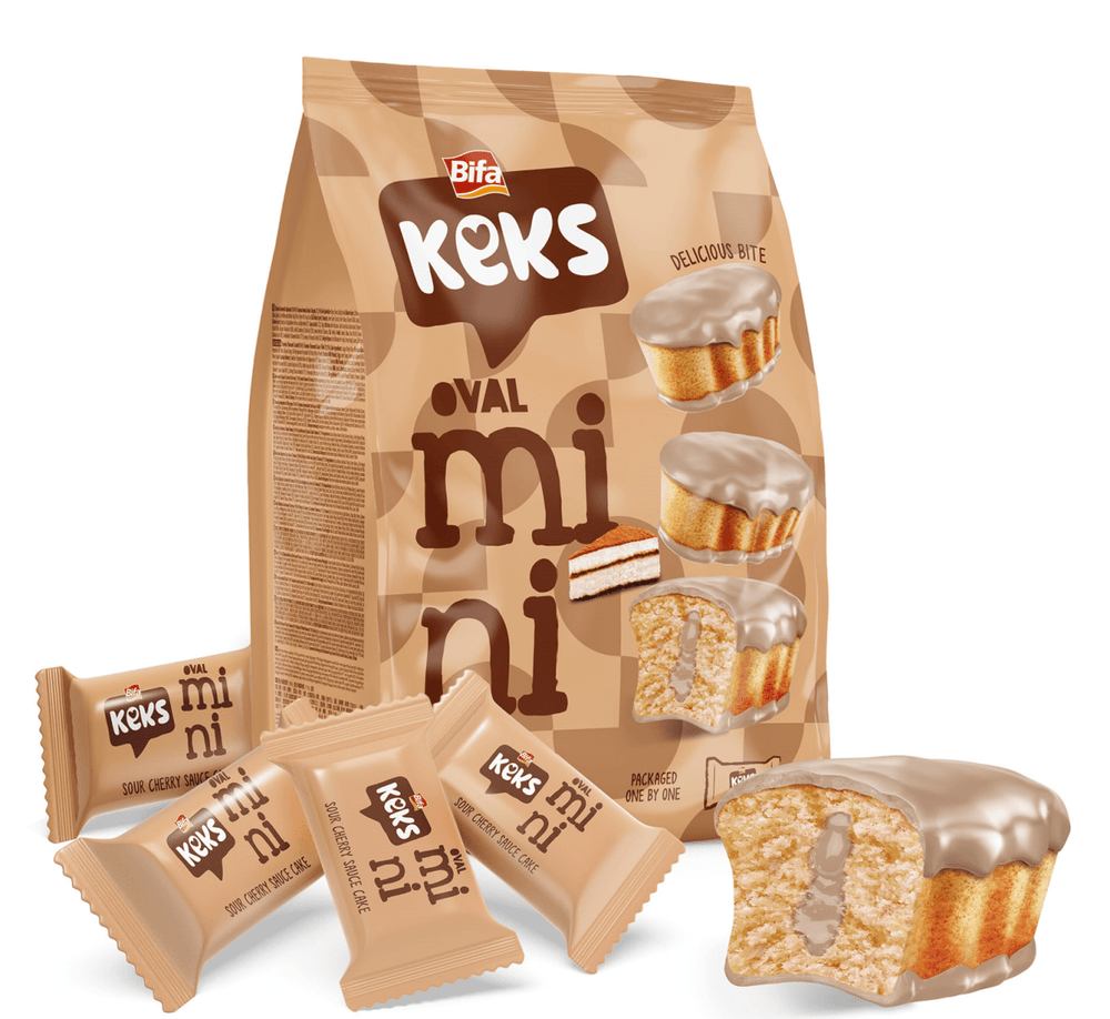 BIFA KEKS OVAL MINI TIRAMISU FLAVOURED COATED TIRAMISU FLAVOURED SAUCED FILLED 180GR - TULUMBA