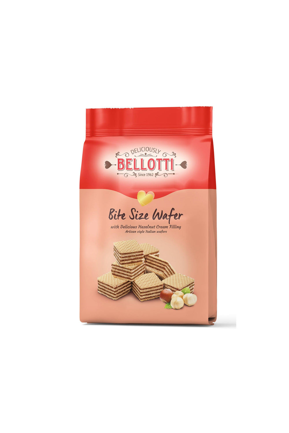 BELOTTI WAFERS WITH HAZELNUT FLAVOURED CREAM 150GR