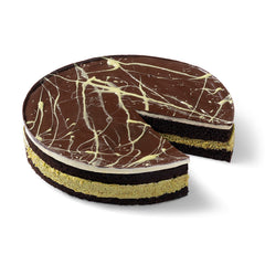 Moda Cake, Dubai Chocolate, Pre-Sliced (9"), 12pcs x 110g = 2.9lbs (1320g)