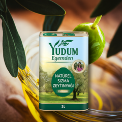 YUDUM EGEMDEN EVOO 3 lt Tin (Extra Virgin Olive Oil)