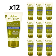 D'olive Intensive Care Hand & Body Cream Olive Oil & Shea Butter 0.68 fl oz × 12 pcs