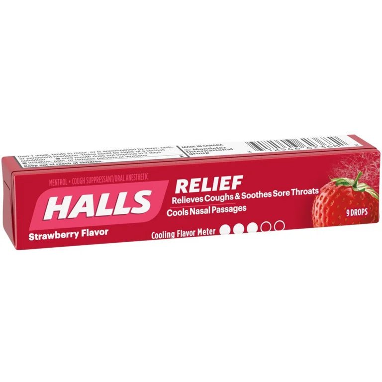 HALLS COUGH DROPS 9PCS || STRAWBERRY - TULUMBA