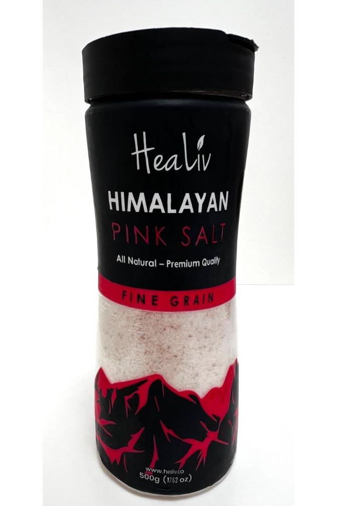 Himalayan Pink Salt Fine Grain Pet Bottle Shaker 500g - TULUMBA