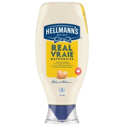 HELLMANN'S MAYONNAISE BIG SQUEEZE 25.5 OZ (750 ML) REAL - TULUMBA