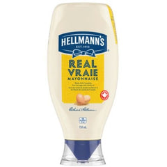 HELLMANN'S MAYONNAISE BIG SQUEEZE 25.5 OZ (750 ML) REAL - TULUMBA