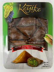 KEYIFCE ANTEP FISTIKLI OZEL PESTIL (MUSKA) DELIGHT WITH MOLASSES AND PISTACHIO 400gr - TULUMBA