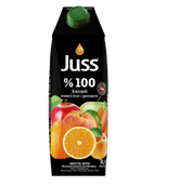 JUSS 100% Mixed Fruit Juice - 33.8 oz (1L) Tetra Pack (No Added Sugar)