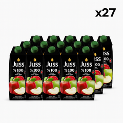 Juss 100% Apple Juice 6.76 fl oz Tetra Pack x 27 pcs