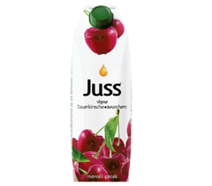 JUSS SOURCHERRY FRUIT DRINK 33.8 OZ (1000ML) (TETRA PACK)