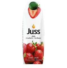 JUSS STRAWBERRY FRUIT DRINK 33.8 OZ (1000ML) (TETRA PACK)