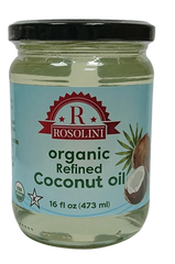 ROSOLINI ORGANIC REFINED COCONUT OIL 16 OZ (473ML)