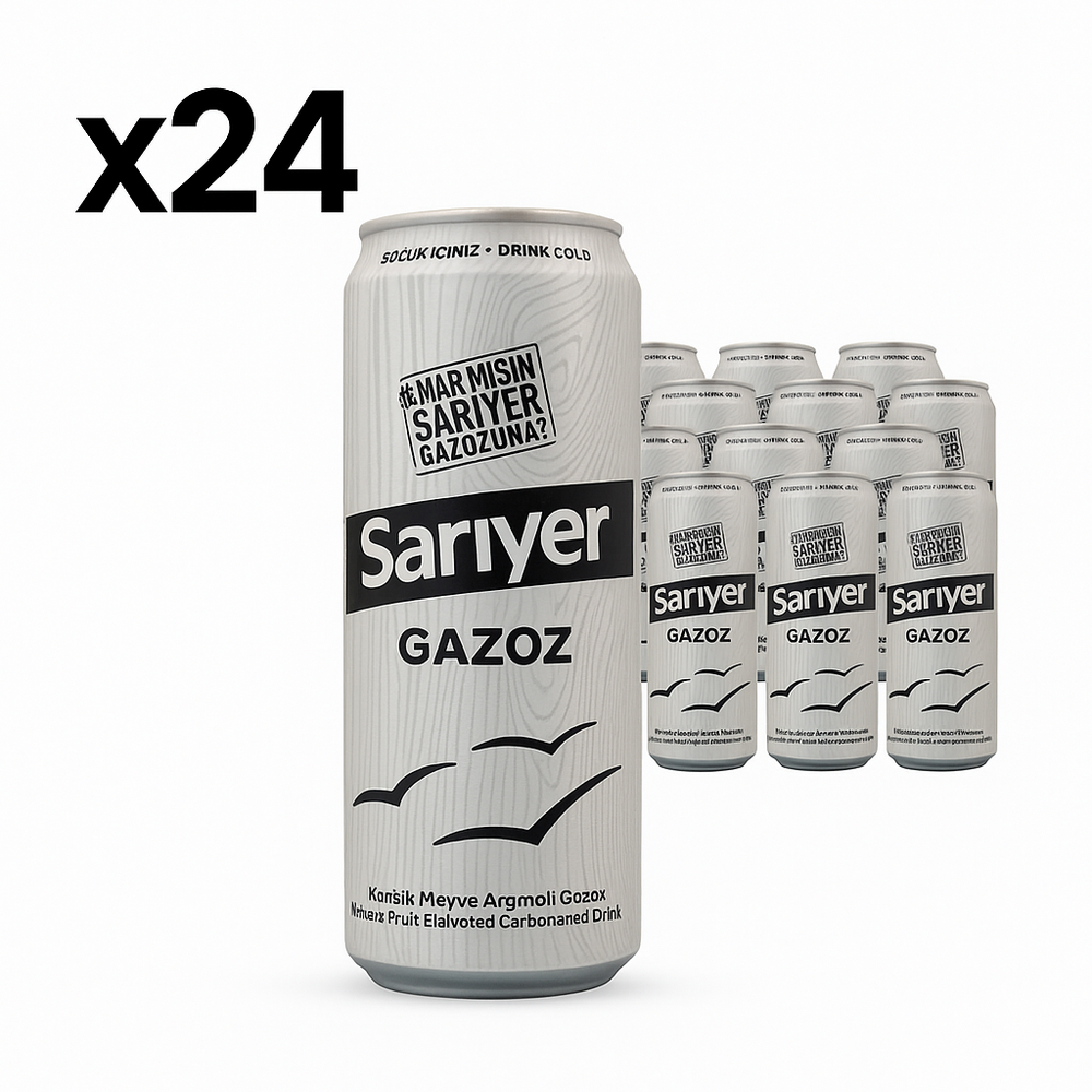 Sarıyer Mixed Fruit Flavored Carbonated Drink 11.15 fl oz Can x 24 pcs