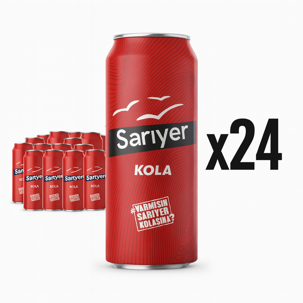 Sariyer Cola Flavored Carbonated Drink 11.15 fl oz Can x 24 pcs