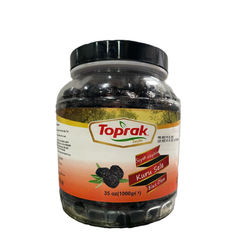 Toprak Oil Packed Sele Black Olives 201/230 35 oz (1 kg) (Yagli Sele Zeytini)