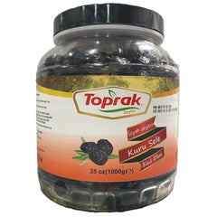 Toprak_Kuru Sele Siyah Zeytin_Glass Pet_35.3 OZ (1KG) - TULUMBA