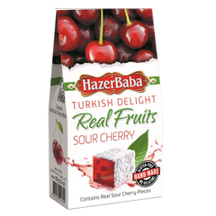 HAZERBABA SOUR CHERRY TURKISH DELIGHT 100GR x 2 pcs
