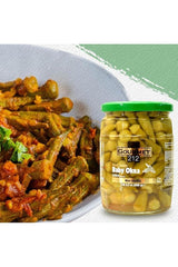 Gourmet212 Baby Okra 1lb 2.7 Ounces | Mediterranean Flavor, Nutritious Food, with Seasoning, Kosher Certified (Star - K), Halal Certified - TULUMBA