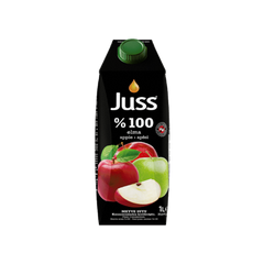 JUSS %100 APPLE JUICE 33.8 OZ (1000ML)   (TETRA PACK)