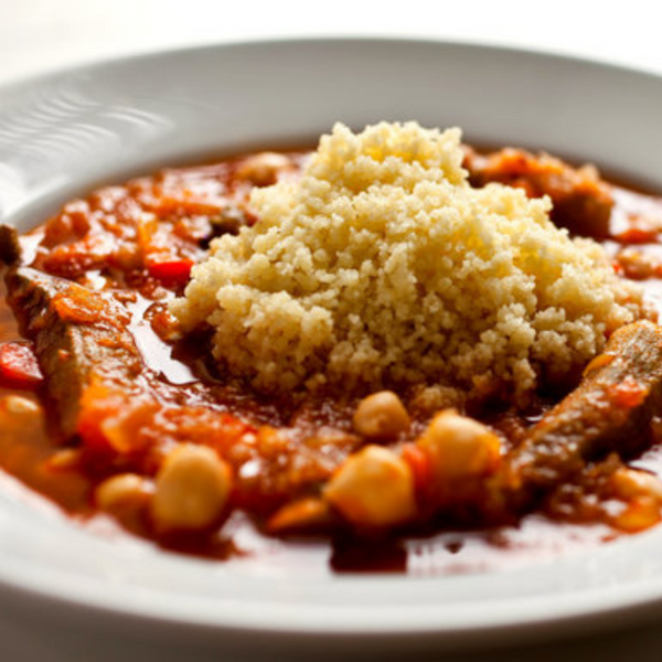 Okra and Couscous Recipe with Tomato Sauce