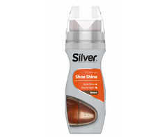 SILVER LIQUID SHOE POLISH 75ml (2.53 oz) BROWN