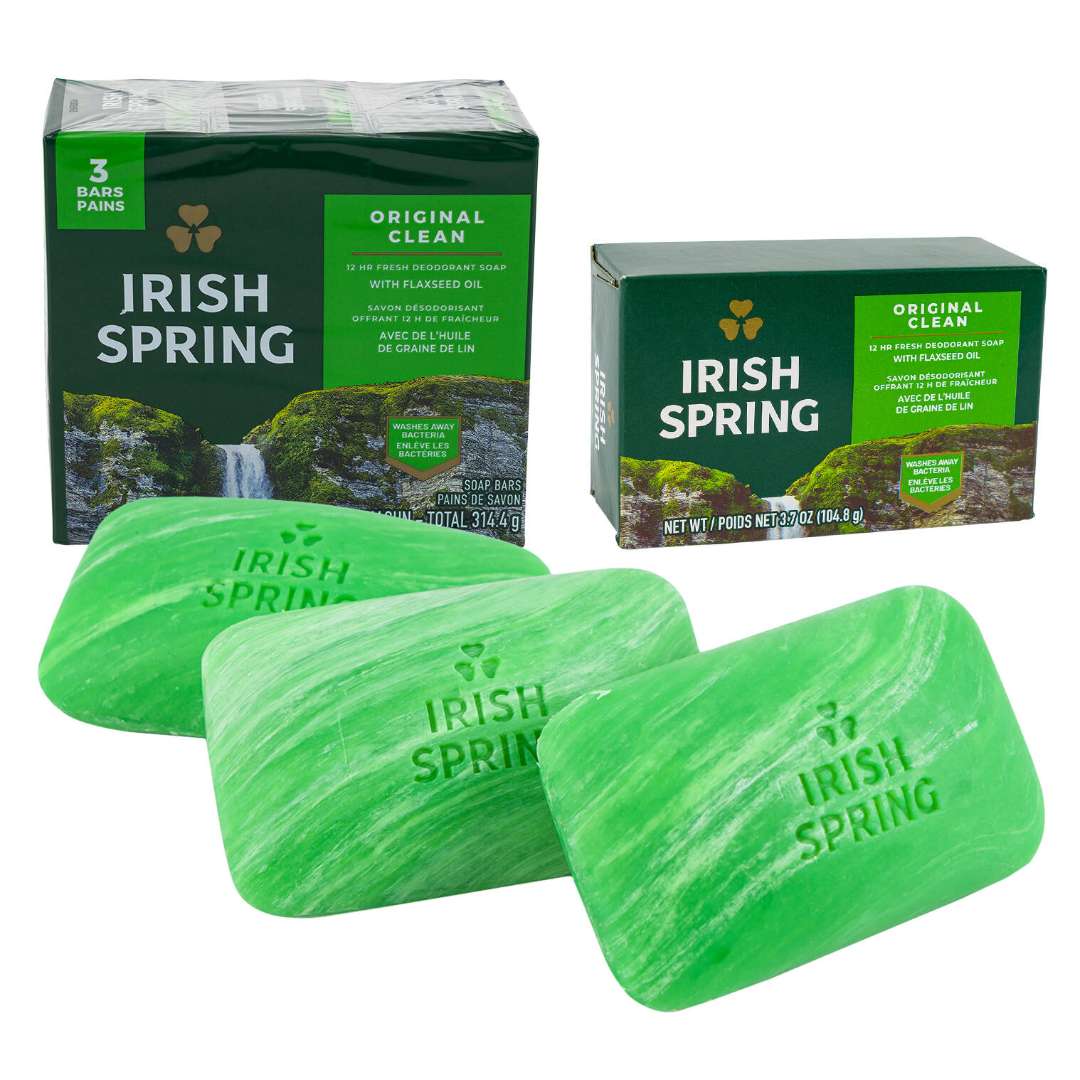 IRISH SPRING BAR SOAP ORIGINAL 3.75oz x 3