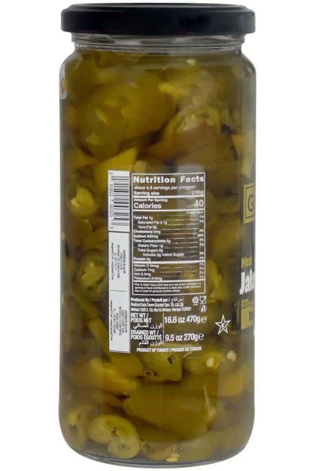 Gourmet212 Mexican Green Jalapeno Slices 1.03lb | Addictively Hot, Crispy Flavour, No Preservatives, Ready to Eat, Kosher Certified (Star - K), Halal Certified - TULUMBA