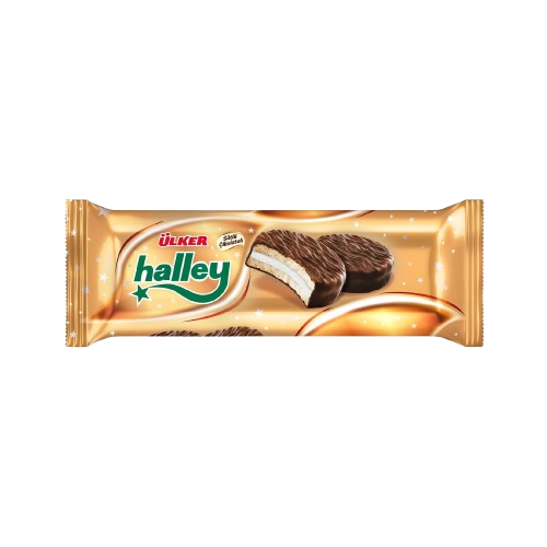 Ulker Halley Chocolate Covered Marshmallow Cakes 8 ct x 1.06 oz (30 g)