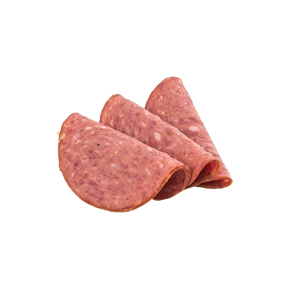 R - SOLMAZ SLICED BEEF SALAMI HOT (HALAL) 8 OZ (227GR)