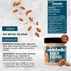 ANTEBELLA SPREADABLE ALMOND SPREAD 40% 200gr