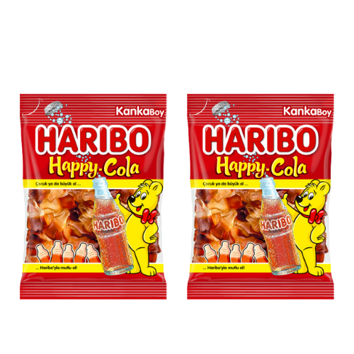 Haribo Happy Cola 2.82 oz (80 g) Pack x 2 pcs- Big Size
