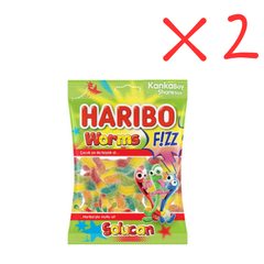 Haribo Fizz Worms 2.47 oz (70 g) x 2 pcs - Big Size