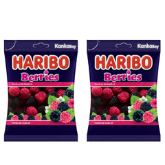 Haribo Berries 2.82 oz (80 g) x 2 pcs -Big Size