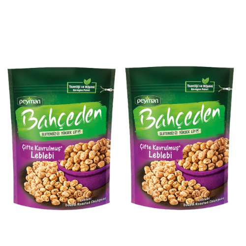 Peyman Bahceden Double Roasted Chickpeas 5.29 oz (150g)  x 2 pcs -Gluten Free- High Fiber