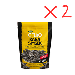 Peyman KARA SIMSEK Citliyo Black Sunflower Seeds Salted 10 oz (284g) x 2 pcs - Double Roasted- Gluten Free