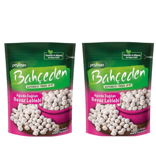 Peyman Bahceden White Chickpeas 5.29 oz (150 g) x 2 pcs - Gluten Free - High Fiber